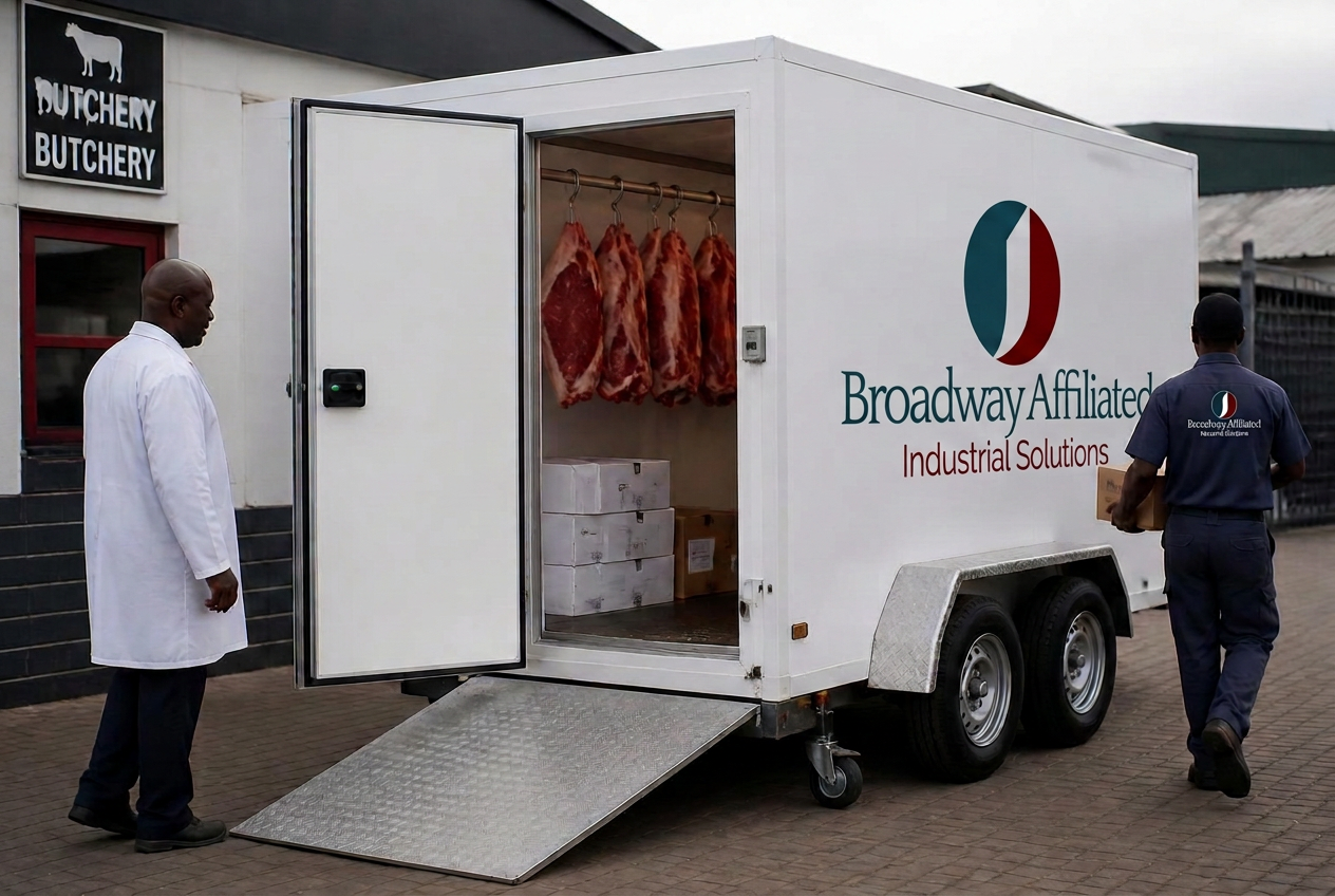 Cold Room Trailer 6m³ available for hire in Gauteng